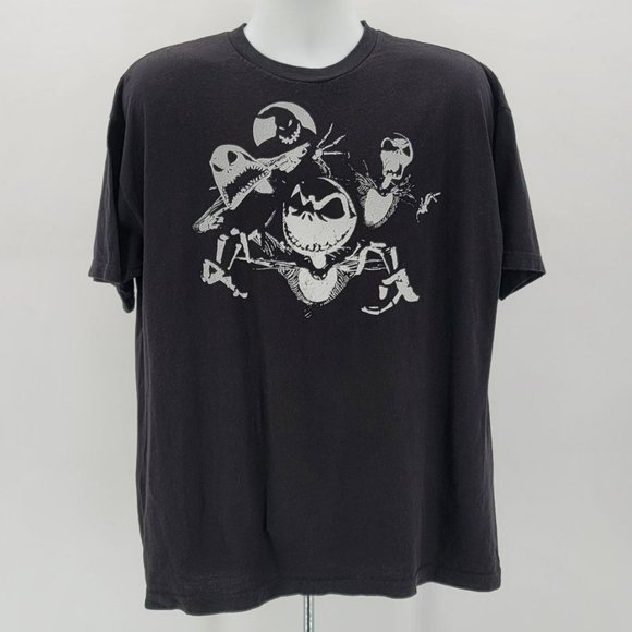 Disney Other - Disney The Nightmare Before Christmas Jack Skellington Black T-Shirt Mens XL